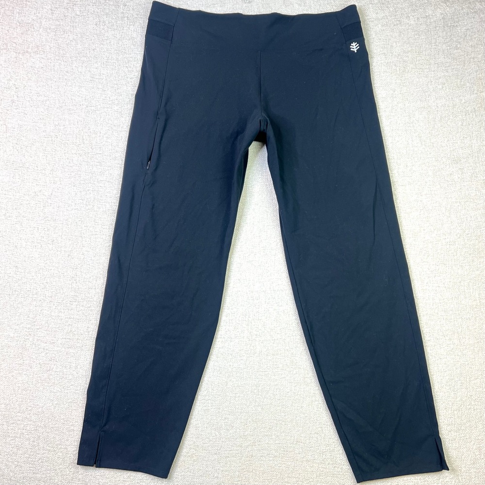 Coolibar UPF 50+ Pants Azora Straight Leg Black Outdoor Active Womens XXL